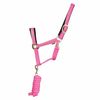 HY EQUESTRIAN Sparkling Head Collar & Lead Rope Set - Black/Silver - Pony