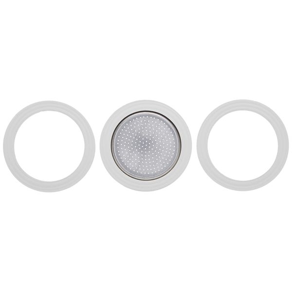 Bialetti 3 gaskets + 1 Plate 1 Cup