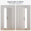 Self Closing Door Hinges, Spring Loaded Hinges 4 Inch, Brushed Nickel, 2 Pack