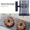 Manual Nut Chopper Effortless Hand Crank Nut Grinder Almonds Hazelnuts Pecans Easy Navy Blue