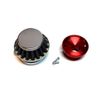 SILVER PERFORMANCE POD AIR FILTER WITH RED V STACK ADAPTER 47CC 49CC POCKET BIKE