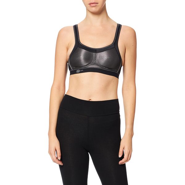 Anita Women's Momentum Soft Cup Sports Bra 5529 Black Bra 38E