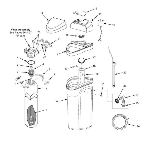 #23, 24, 25 Morton Water Softener Valve Kit M20, M27, M30, MC30 OEM