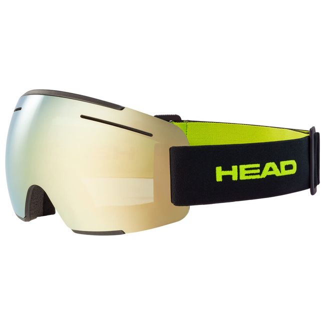 HEAD Unisex – Adult F-LYT Goggles Skibrille, Lime/schwarz, L