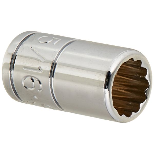 SK Tools USA 1/4" Drive, 5/16", 12 Point, Standard Chrome Socket | 43910