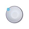 16CM Diameter White Enamel Pudding Bowl Pie Dish Oval Dish Set
