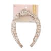 Scunci Basic Knitted Headband, Tan/White, 1-Piece