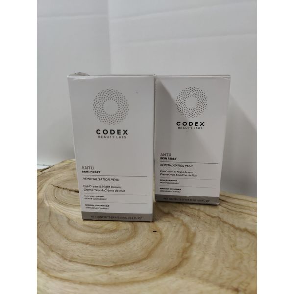 Codex Beauty Labs ANTÜ Skin Reset Eye Cream & Night Cream, Lot of 2 (Sku216)