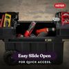 Resin Rolling Tool Box Locking System Removable Bins Durable Home Organizer New