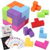 MAGTRE Magnetic Blocks 3D Puzzle (Multicolor) Ages 6-99