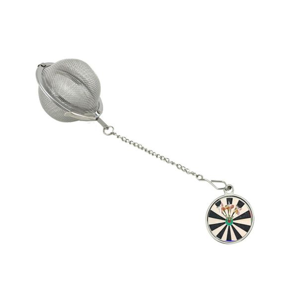 Darts Bullseye Dome on a Tea Leaf Infuser Stainless Sphere Strainer codey62