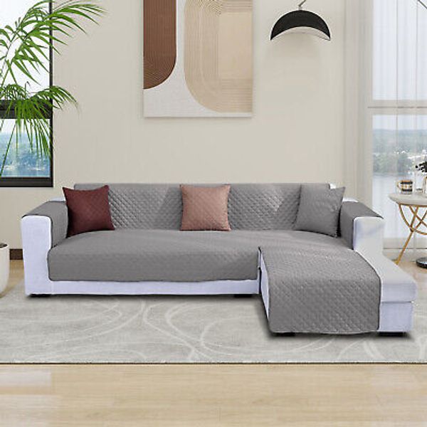 Waterproof L Shaped Sofa Couch Cover Sectional Sofa Cover For Reversible Pet