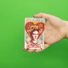 C&D Visionary Frida Kahlo Heart Portrait Patch, Red