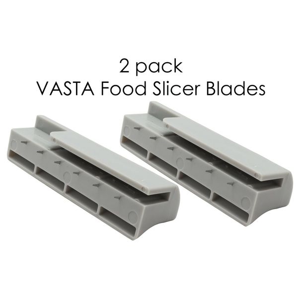 VASTA Food Slicer Blades 2 Pack Replacement For Food Slicer Noodles Spaghetti