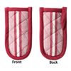 DII Double Strip Chef Kitchen Cooking & Baking Collection, Pan Handle Set, 6x3, Barn Red, 3 Piece