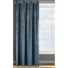 Velvet Curtain with Silver Print 140cm x 250cm