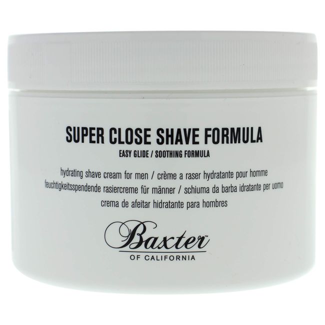 Baxter of California Super Close Shave Formula for Men | Easy Glide| Soothing Formula | Tea Tree Oil, Witch Hazel & Peppermint | 8 oz