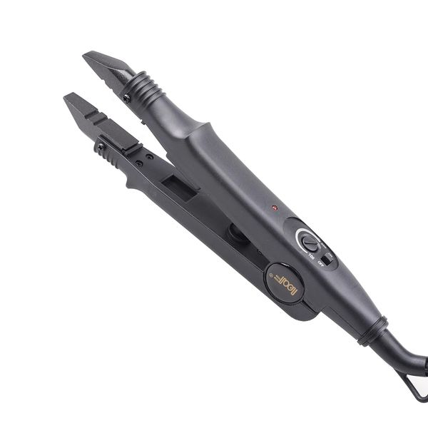 KOCONI Hair Extensions Iron Gun Hair Extensions Tool for Hair Extensions Pre bonded Hair Extension Iron UK Plug WithTemperature Adjuster… (Black, JR611 B)