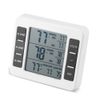 Refrigerator Wireless Digital Audible Alarm Thermometer With 2Pcs Sensor Min/Max Display