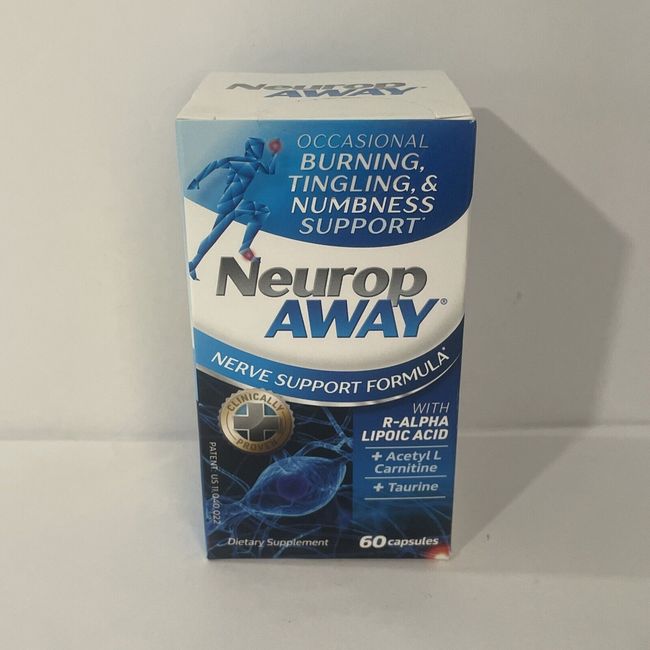 NeuropAWAY Nerve Support Formula for Nerve Pain Relief (60 Capsules)  Exp. 09/24