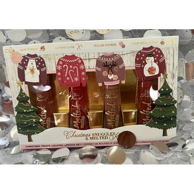 Too Faced Christmas Snuggles & Melted Kisses Matte Liquid Lipstick Set 2020