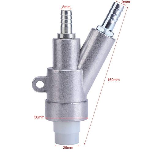 Jewboer Sand Blaster Gun Kit, Sandblaster Sandblasting Gun for Blast Cabinet with Boron Carbide Nozzle (6MM)
