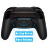 eXtremeRate Clear Black Programable RISE4 Remap Kit for Nintendo Switch Pro Controller, Upgrade Board & Redesigned Back Shell & Back Buttons for Nintendo Switch Pro Controller -Controller NOT Included