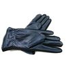 Ladies Genuine Leather Gloves (Large, Navy)