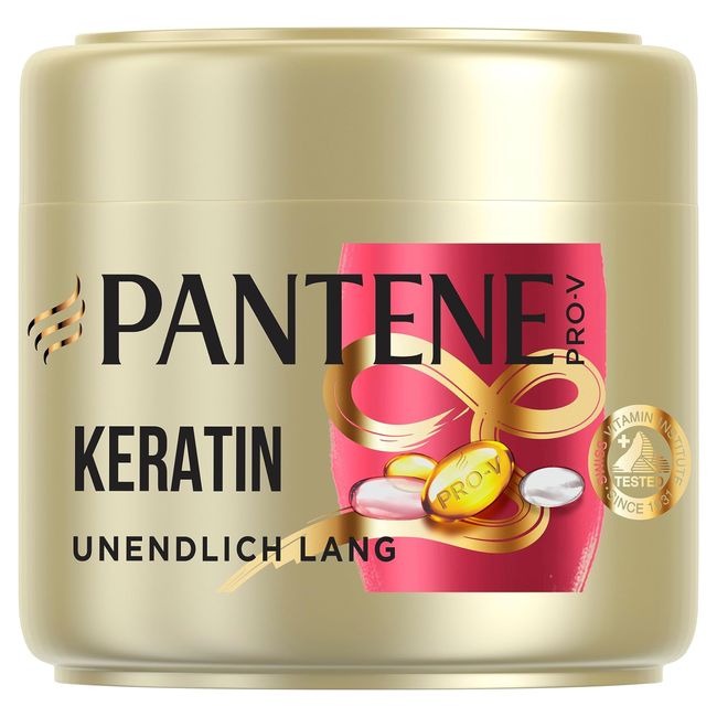 Pantene Pro-V Keratin Haarmaske Für Trockenes Und Geschädigtes Haar,  Unendlich Lang,  300 ml