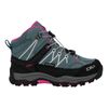 CMP Rigel Mid – Wanderschuhe – Unisex Kinder, Mineralgrün, Violett, 33 EU