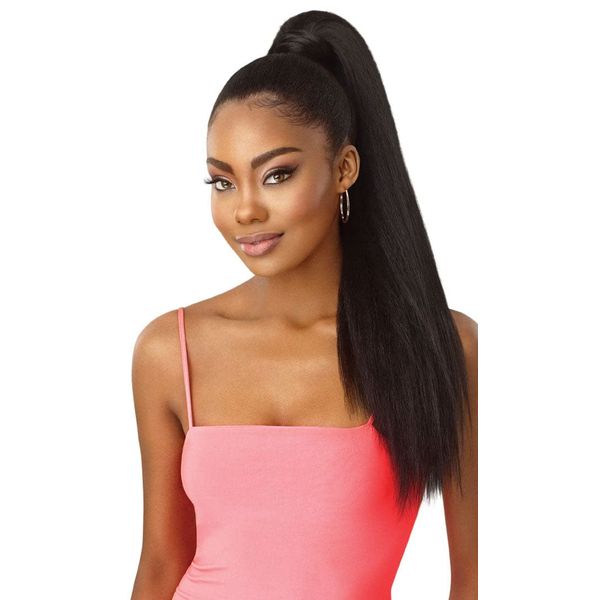 Outre Wrap Ponytail Pretty Quick Kinky Straight 24" (3DRFISS)