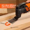 JORGENSEN 4 Amp Oscillating Tool 5°Oscillation Angle Multi-Tool Saw Kit 7-speed