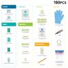 Be Smart Get Prepared 180 Piece First Aid Kit: Clean, Treat, Protect Minor Cuts, Scrapes. Home, Office, Car, School, Business, Travel, Emergency, Survival, Hunting, Outdoor, Camping & Sports, FSA HSA