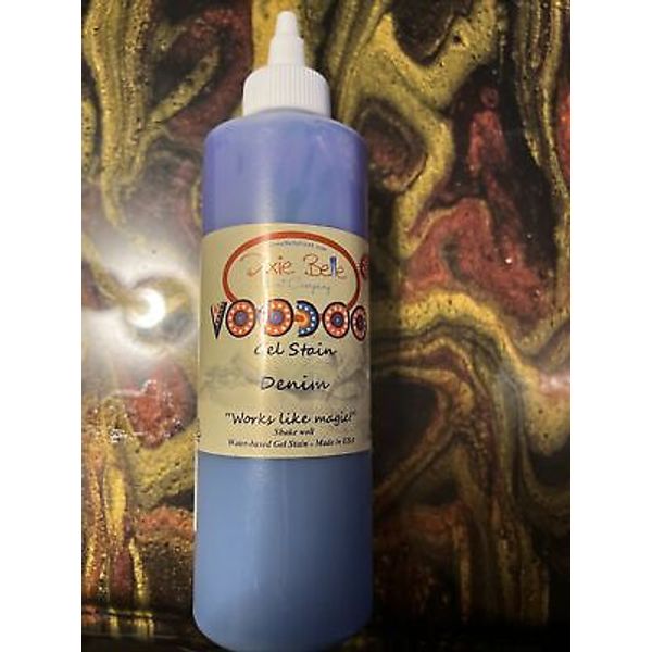 New Dixie Belle Paint company VooDoo Denim Gel Stain Water-Based Translucent Eco