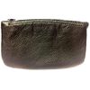 EA Carey Black Leather Full Size Pipe Product Pouch with Zipper