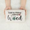 Funny Marijuana Weed Leaf Makeup Cosmetic Bag Zipper Pouch | Might Be Makeup Might Be Weed Cosmetic Travel Bag Toiletry Make-Up Case Multifunction Pouch Gifts for Women Stoner Friend