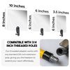 Extend A Vue - Flex Vue Inspection Mirror with Threaded Adapter, 8 inch x 10 inch - 2 Pack
