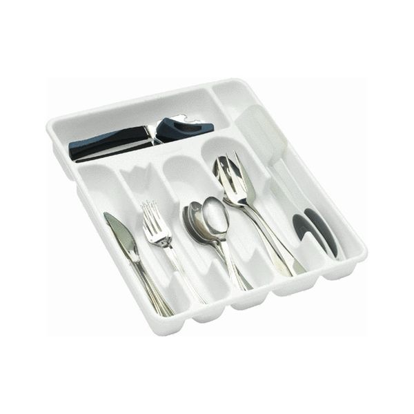 Rubbermaid Cutlery Tray, Large, White