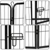 39"H Detachable 8 Panel Dog Kennel Exercise Playpen Multiple Shape Safe For Pet