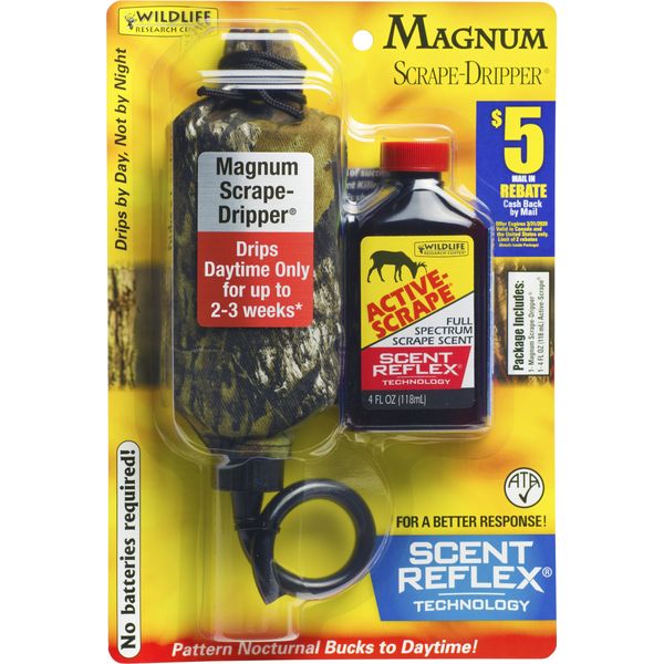 Wildlife Research 385 Magnum Dripper Active-Scrape Combo, 4 Fluid Ounces,Camouflage,Medium