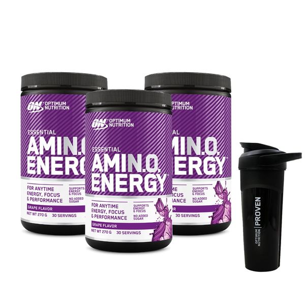 [+Shaker] Amino Energy 270g Grape 3 Packs / BCAAs Natural Caffeine