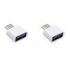 USB 3.0 to Type C Converter Adapter OTG Data Migration Smartphone Tablet Android Xperia Android Xperia Flash Memory Picture Video Storage Moving (2 Pack)