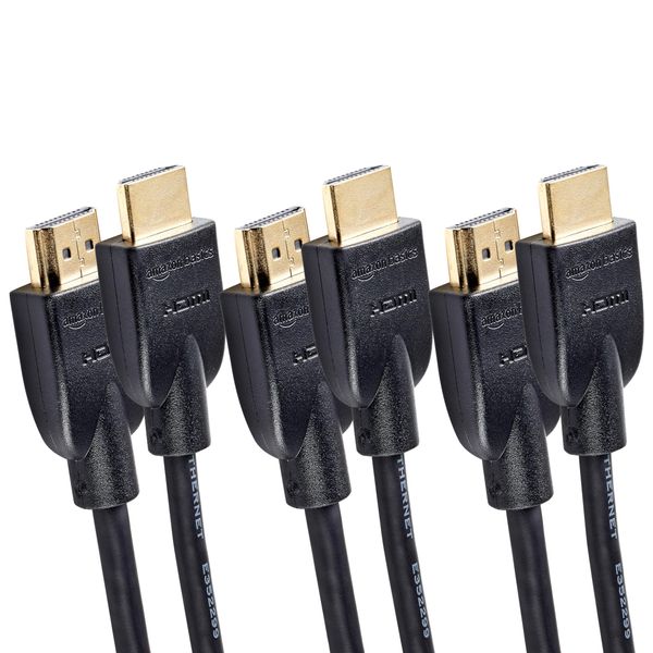 AmazonBasics High-Speed HDMI Cable to HDMI Cable - 3 Feet 3-Pack