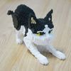 Balody Crouched cat. Nanoblocks assembly kit. 1390 pieces