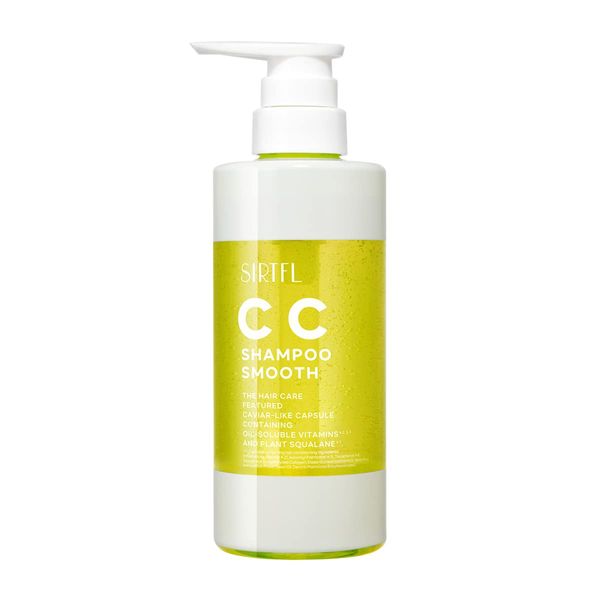 SIRTFL CC Shampoo Smooth 13.5 fl oz (400 ml) [Pear & Freesia Scent] / Certful Shampoo, Reduces Spread, Smooth, Shampoo Bottle