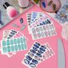 TOROKOM Nail Seal, Hand Stick, Marble Pattern, 3D Nail File, 3D Nail Sticker, Nail Sticker, Gel Nail Sticker, Nail Art, Nail Wrap, Nail Accessories, Women's, Popular, Attractive Leopard Pattern, Simple, Stylish, Suitable for New Year, Spring, Summer, Autu