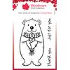 Woodware Collection - Flower Bear - Clear Stamp Set, FRM039, Transparent, A7