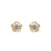 18ct Yellow Gold Daisy flower newborn Earrings