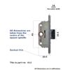 Saracen SC2 Window Dead lock Gear Box 22mm Backset Clip and Twist