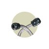 ADC Adscope 641 Sprague Stethoscope with 5 Interchangeable Chestpiece Options, 30 inch Length, Red